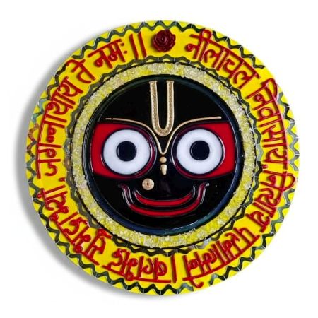 Handcrafted Jagannath Resin Art Wall Hanging